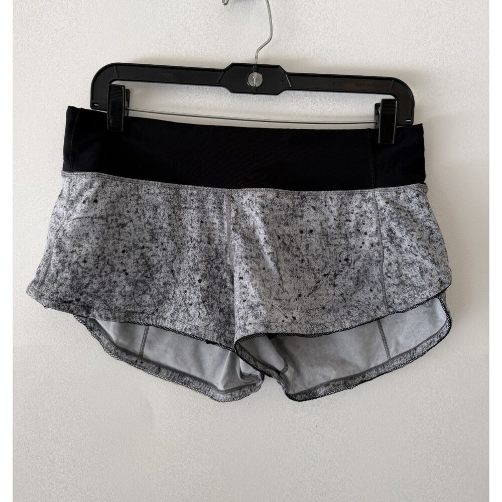 Lululemon Speed Up Shorts Women's Size 6 Gray Athletic Running Gym Lined